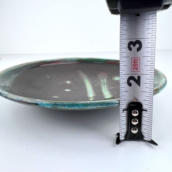 Tony Evans Raku Studio Pottery Bowl Vase  Centerpiece #224 - Picture 7 of 7